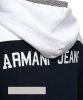 Armani Jeans bluza męska duże logo z kapturem bawełniana
